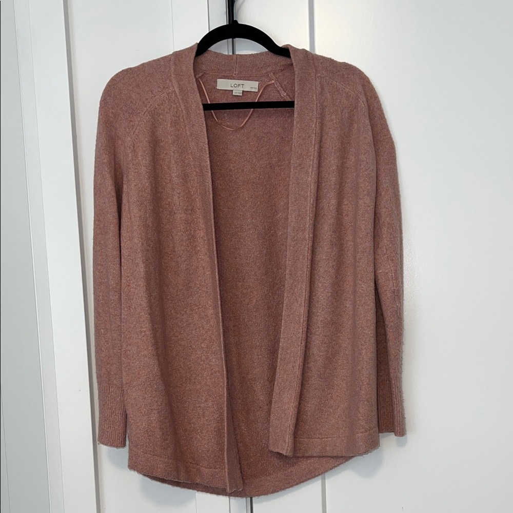 LOFT Women's Dusty Rose Cardigan XS X SMALL
